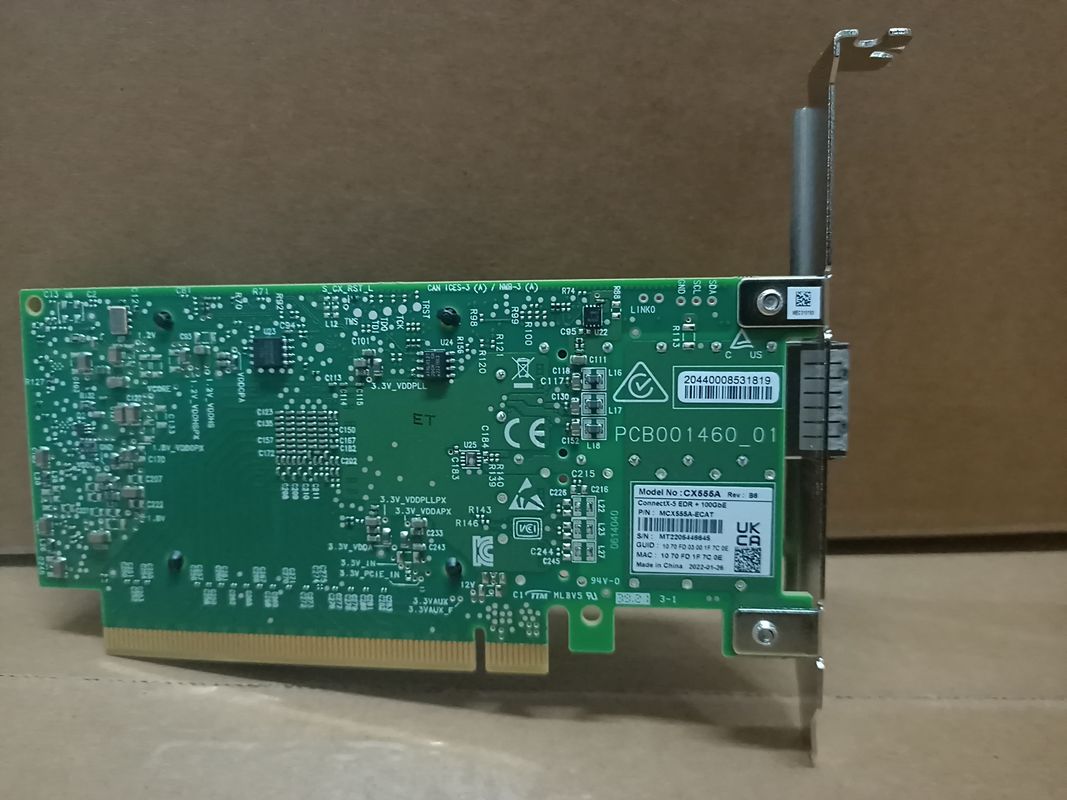 MCX4121A-XCAT ConnectX-4 Lx EN Thẻ mạng Mellanox Cổng kép 10GbE SFP28 PCIe3.0 X8