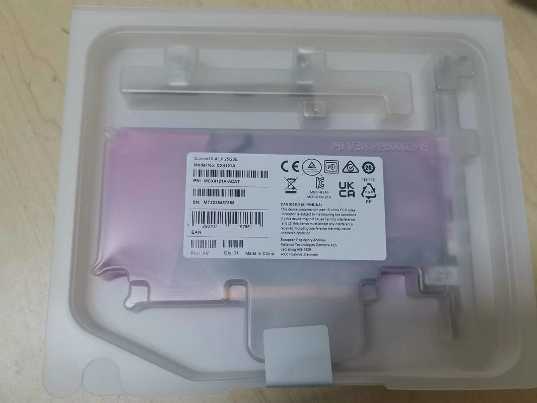 Thẻ giao diện mạng Mellanox ConnectX-4 Lx EN 25GbE SFP28 PCIe3.0 X8 MCX4121A-ACAT