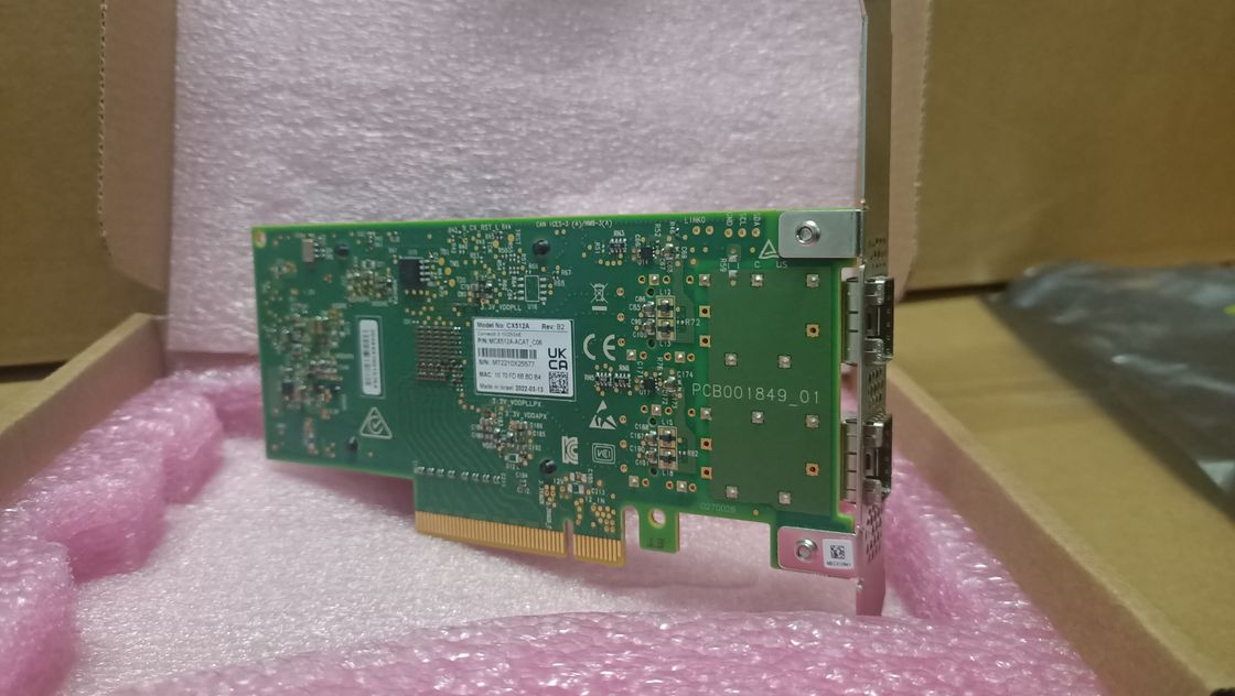 MCX512A-ACAT Mellanox Connectx 5 Cổng kép 10 25gbe Sfp28 EN Thẻ bộ chuyển đổi PCIe 3.0 X8
