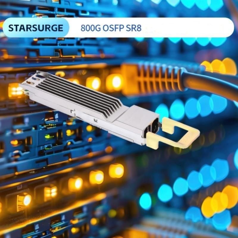 ≤ 17W Lượng tối thiểu nhận 800G OSFP SR8 Transceiver cho InfiniBand NDR 8x100GbE Breakout Fiber Optic Equipment