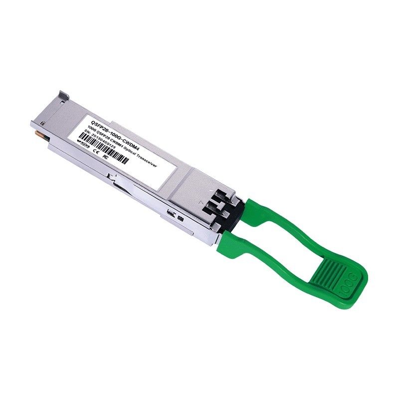 100G QSFP28 2km CWDM4 Fiber Optic Transceivers Ethernet Network Power ≤3.5W Tiêu thụ tối thiểu ≤3.5W 2km Range Original