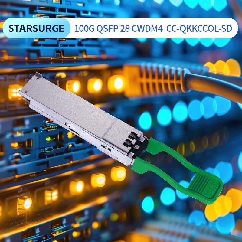 100G QSFP28 2km CWDM4 Fiber Optic Transceivers Ethernet Network Power ≤3.5W Tiêu thụ tối thiểu ≤3.5W 2km Range Original