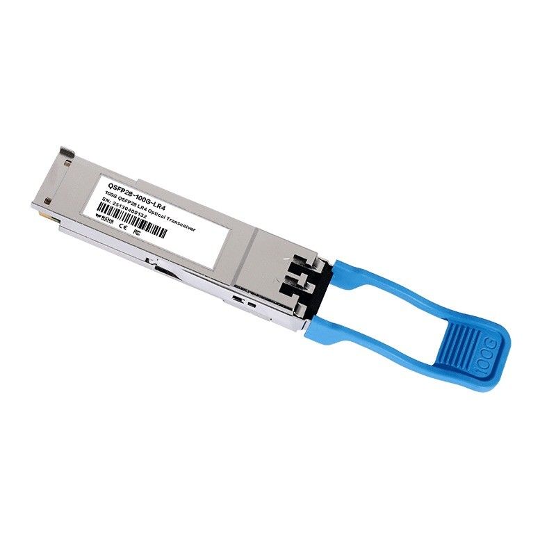 Khoảng cách truyền tối đa 10km 100G QSFP28 LR4 Optical Transceivers Module cho các giải pháp kết nối trung tâm dữ liệu