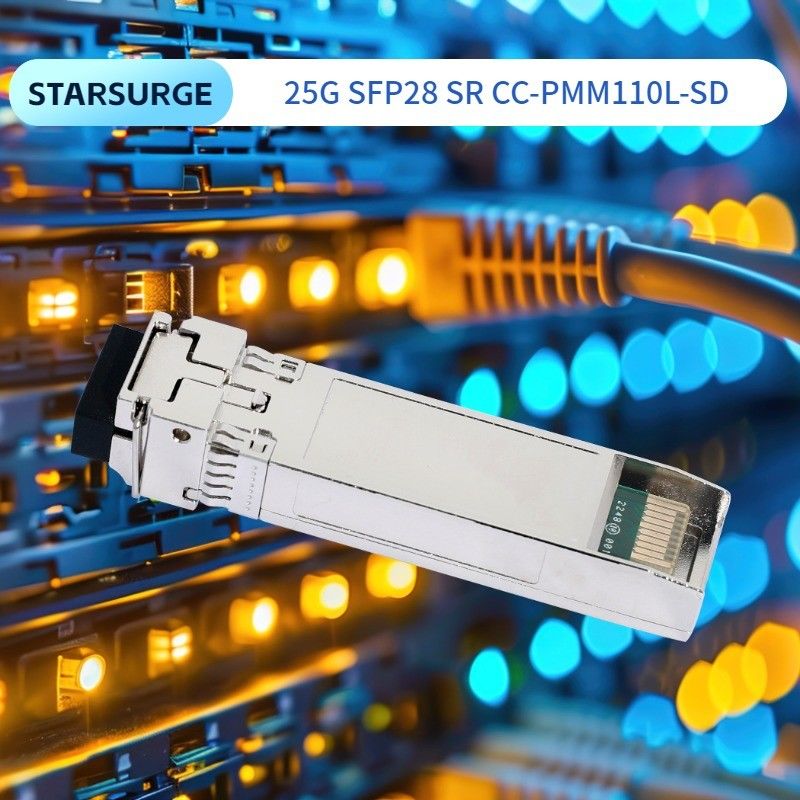 25G SFP28 SR Mô-đun truyền dẫn LC kép Nguồn điện DC 3.3V Hoà hợp SFP28 MSA cho thiết bị sợi quang