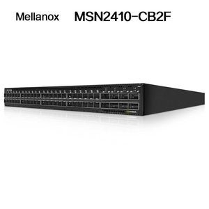 Tốc độ tối đa 25g Công tắc Mellanox MSN2410-CB2f với 48 cổng SFP28 và 8 cổng QSFP28 X86 2 Nguồn điện 43.6*433.2*590.6 mm