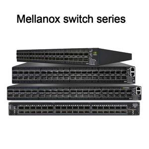 Chuyển đổi Ethernet mở 2u có thể chồng lên nhau với 64 cổng Qsfp28 và nguồn điện kép Công nghệ chức năng Infiniband có thể chồng lên nhau