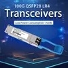 Hiệu suất cao Qsfp28-100g-Lr4 100g Qsfp28 10km 1310nm Sm Mô-đun thu quang sợi quang LC kép SFP Lr4 Giá thấp