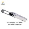 Giá giao dịch Stock tốc độ cao 100g Qsfp28 Zr4 80km Transceiver Module cho mạng đáng tin cậy