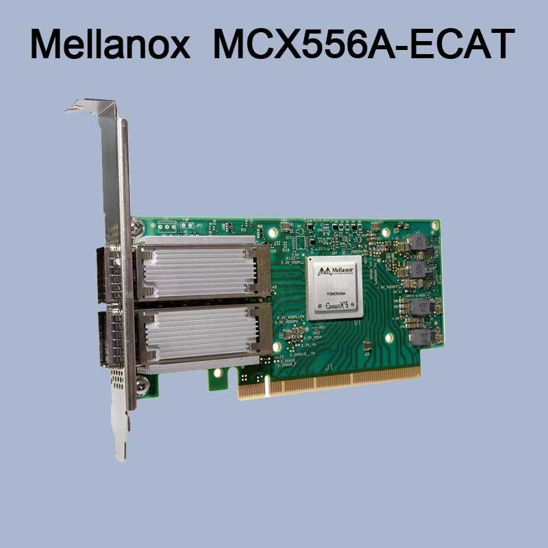 ConnectX-5 VPI Adapter Mellanox Network Card EDR IB 100GbE Cổng kép QSFP28 PCIe3.0 MCX556A-ECAT