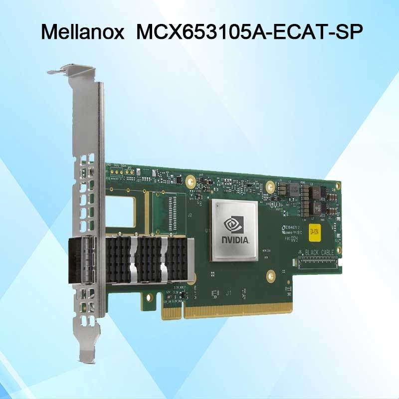 Card mạng Infiniband VPI Connectx6 Single-Port Osfp56 EDR 100GB/s MCX653105A-Ecat-Sp của Nvidia
