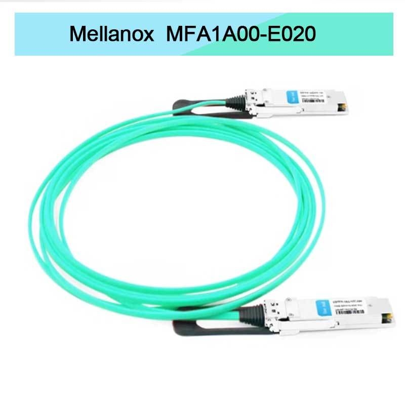 Nvidia Mfa1a00-Xxxx 100GB/S Qsfp28 Mmf Cáp quang hoạt động Mfa1a00-E020 Cáp sợi hoạt động Ib EDR 100GB/S
