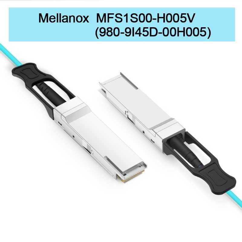 MFS1S00-H005V ((980-9I45D-00H005) Cáp quang hoạt động Aoc Tối đa 200Gb/S IB HDR QSFP56 5m