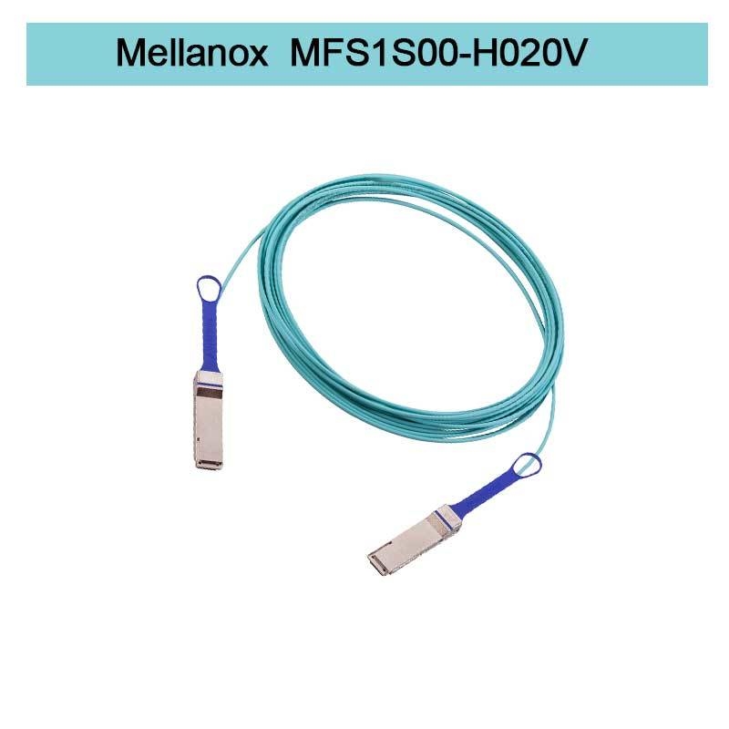 MFS1S00-H020V(980-9I45T-00H020) Cáp quang chủ động Mellanox Aoc Ethernet 200GbE QSFP56 Cáp quang infiniband