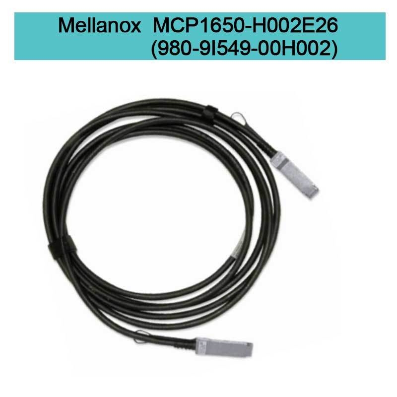 MCP1650-H002E26(980-9I549-00H002) Cáp DAC Mellanox Đồng Thụ Động Ib HDR Lên Đến 200GB/S Qsfp56 2M