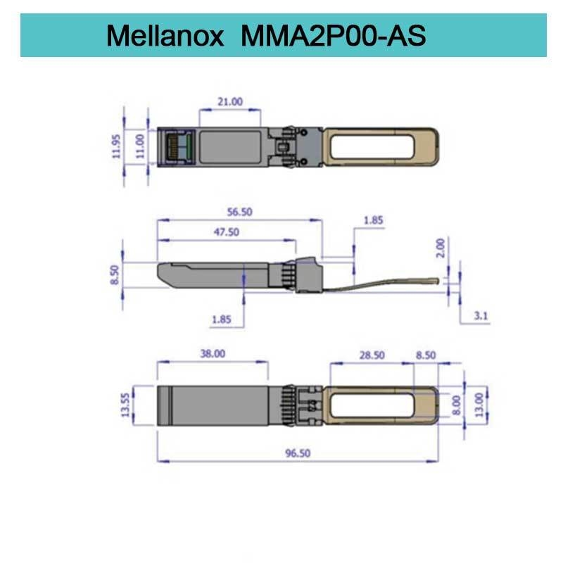 Mô-đun thu phát Mellanox SFP có thể cắm MMA2P00-AS 25GbE LC-LC SR Lên đến 100m