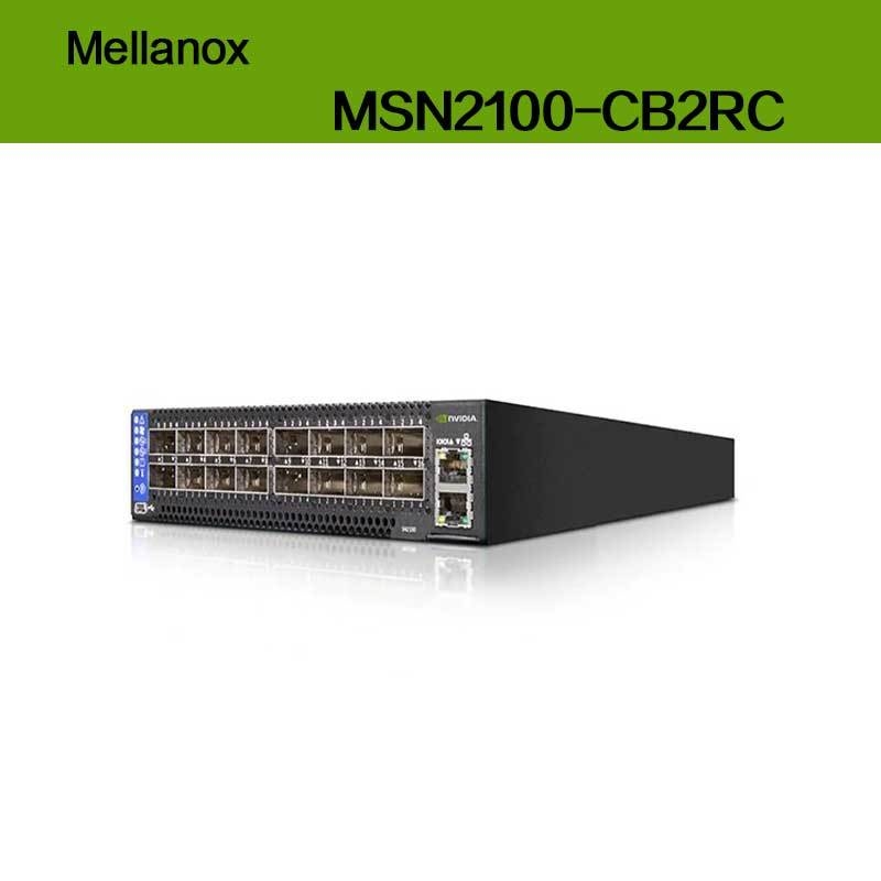 Tốc độ tối đa EDR Nvidia Mellanox Spectrum Dựa trên 100gbe 1u Open Ethernet Switch với Cumulus Linux MSN2100-CB2RC 16 cổng Qsfp28