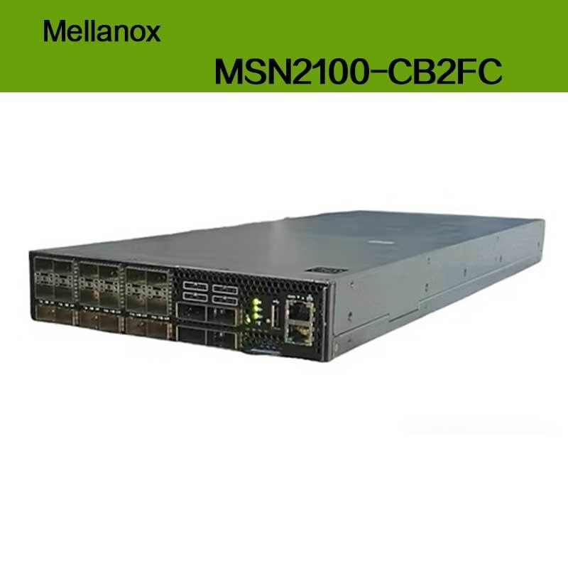 MSN2100-CB2FC Nvidia Spectrum 100gbe 1u Switch 1g Max Speed Cumulus Linux 16 Qsfp28 Cổng 2 AC Psus X86 2 lõi Độ sâu ngắn P2c Airflow