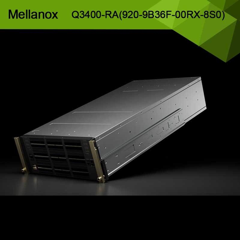 Công tắc Infiniband XDR dựa trên Quantum-3 Q3400-RA 920-9B36F-00RX-8S0 4U 144 Cổng XDR trên 72 Khung OSFP 8 Nguồn