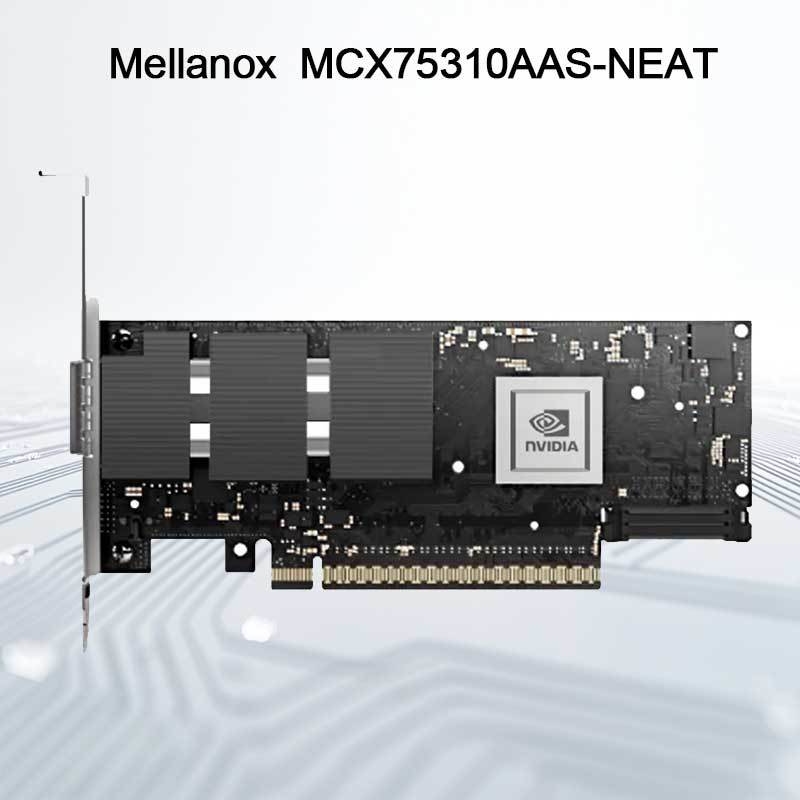 Nvidia Connectx-7 Adapter MCX75310aas-Neat (900-9X766-003N-SQ0) Cổng đơn Osfp Infiniband: Ndr 400GB/S (tốc độ mặc định) Ethernet: 400gbe