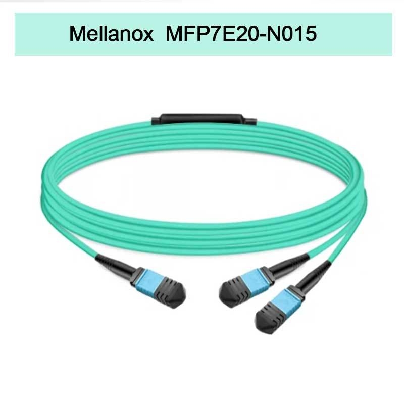 Cáp quang thụ động Nvidia Mellanox 100% sản phẩm chính hãng Mfp7e20-N015, MMF, MPO12 APC sang 2xMPO12 APC, 15m
