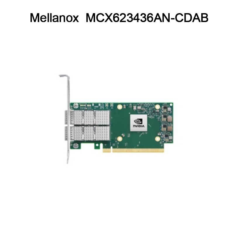 Card bộ điều hợp Nvidia MCX623436an-Cdab Connectx-6 Dx En, 100gbe, Ocp3.0, với Quản lý Host, Dual-Port Qsfp56, Pcie 4.0 X16, Không Crypto, Vít vặn (Tab kéo)