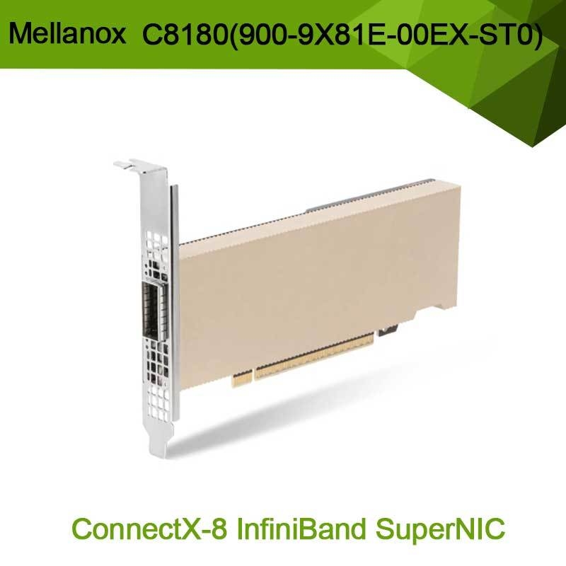 Nvidia Connectx-8 Adapter C8180 (900-9X81E-00EX-ST0) Hộp đơn Osfp Infiniband: 800gbs Xdr Ib