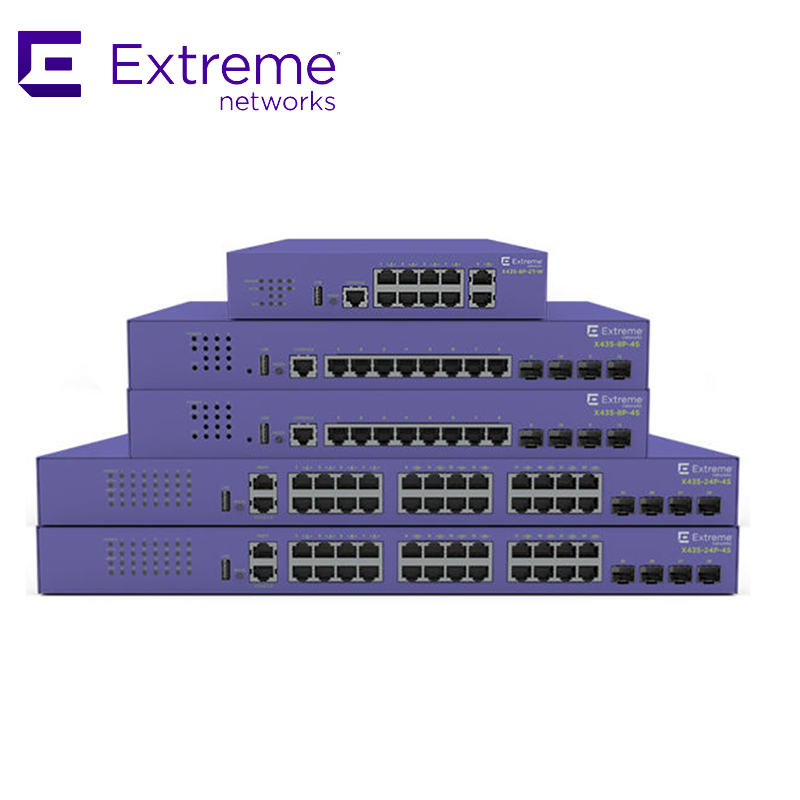 Full Half Duplex 802.3at Poe X435 Extreme Network AVB Switch 24T-4S 48 Cổng 216Gbps