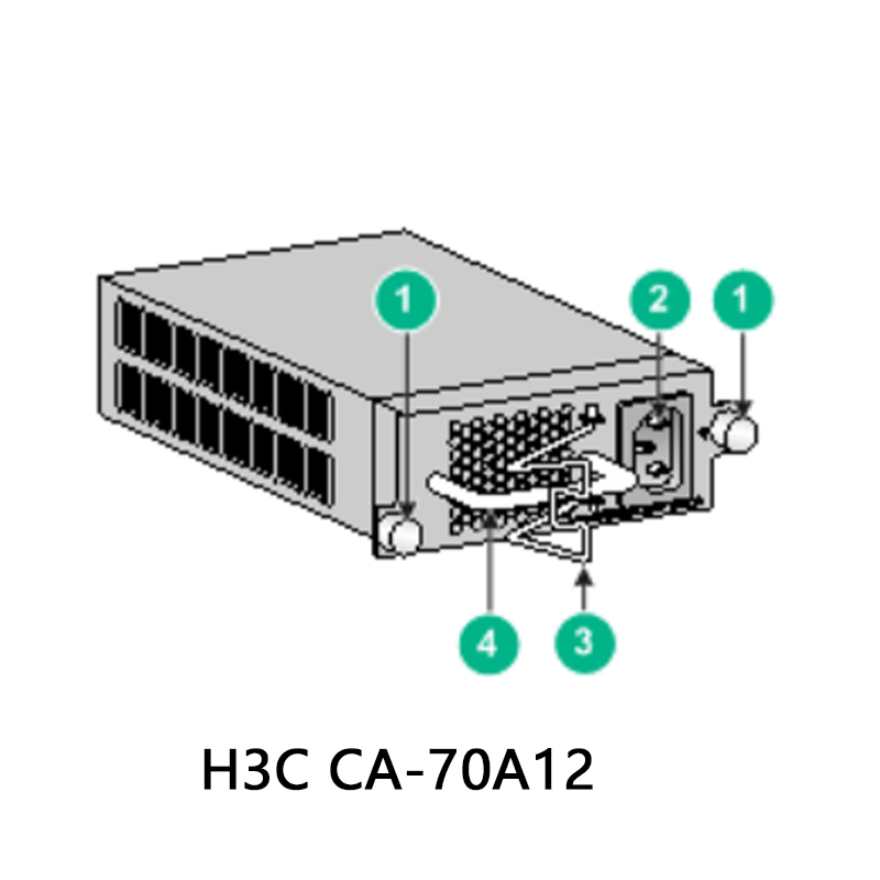 Nguồn DC hiệu suất cao H3c Ca-70A12 cho thiết bị, thùng carton 2.5A
