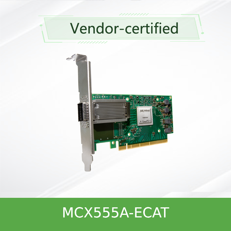 Mellanox Card Mạng VPI Mellanox 100gbe Nic Adapter Card MCX555A-ECAT ConnectX-5 EDR 100GbE