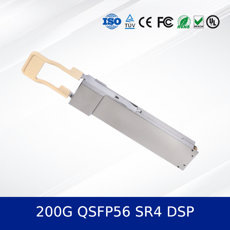 Ethernet hiệu suất cao 200G QSFP56 SR4 DSP Optical Transceiver Module New