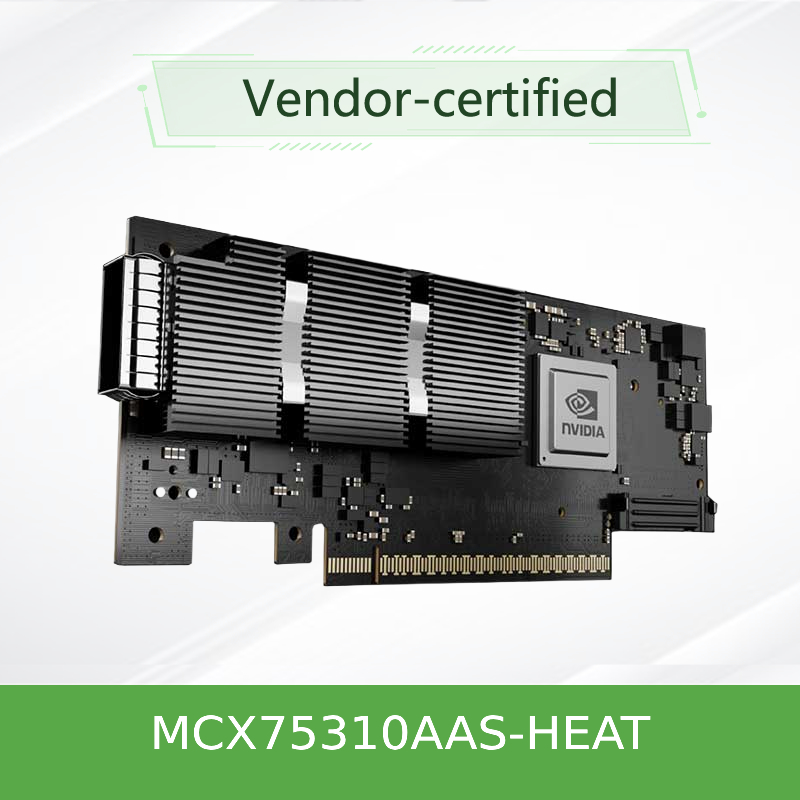 NVIDIA ConnectX-7 Adapter MCX75310AAS-HEAT ((900-9X766-003N-ST0) OSFP InfiniBand cổng duy nhất: NDR200 200GB/s (tốc độ mặc định) Ethernet: 200GbE PCIe X16 Gen 4.0/5.0