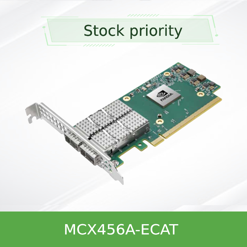 Card chuyển đổi Infiniband/Ethernet Connectx-4 MCX456A-Ecat Nvidia Mới Nguyên Bản
