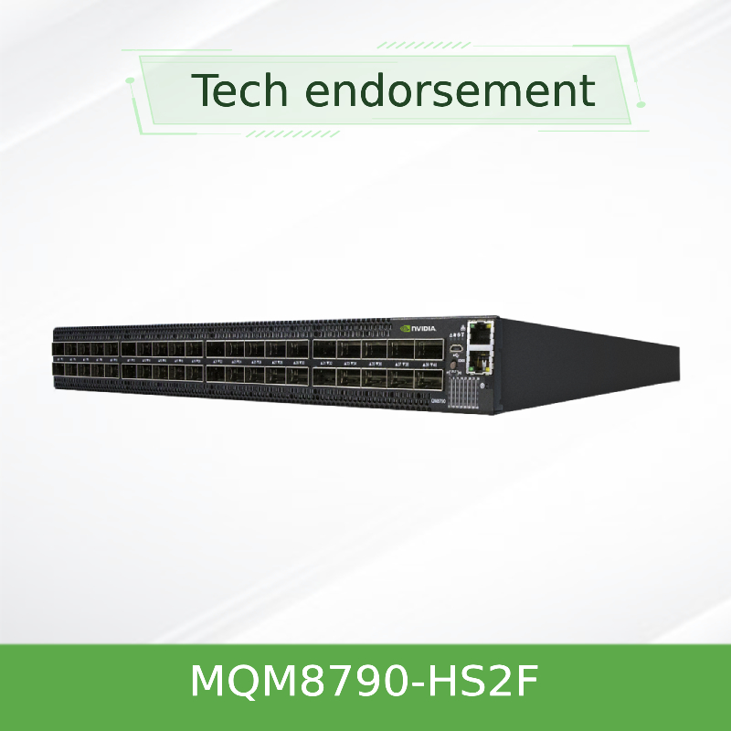 MQM8790-HS2F Công tắc mạng Mellanox 40 cổng Không chặn HDR được quản lý 200Gb / S