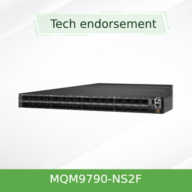 Bộ chuyển mạch mạng Mellanox MQM9790-NS2F (920-9B210-00FN-0D0) Quantum-2 NDR 64 cổng 400Gb/s 32 lồng OSFP Không quản lý Nguồn-Đến-Đầu nối P2C