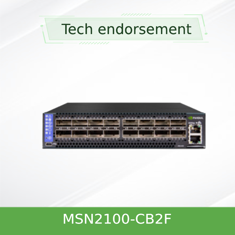 MSN2100-CB2F Mellanox Network Switch Spectrum Dựa trên Ethernet mở 1001U với thẻ Mellanox