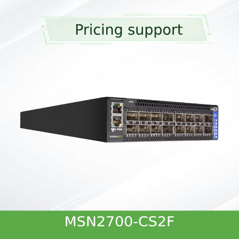 MSN2700-CS2F Mellanox Network Switch Spectrum Dựa trên 25GbE/100GbE 1U Open Ethernet Switch