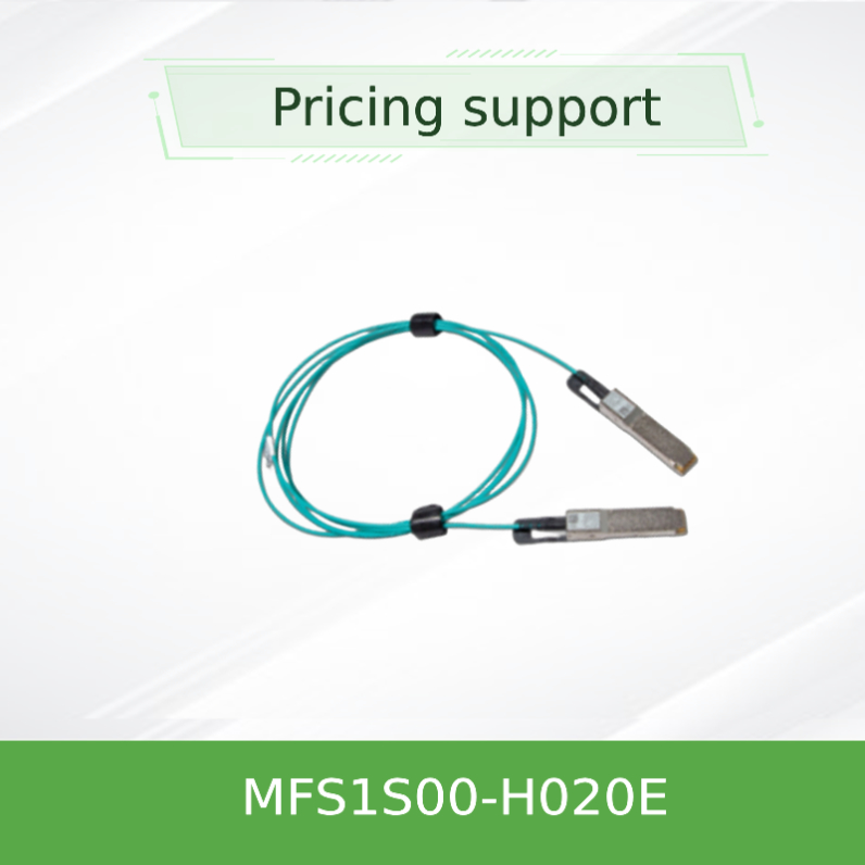 Cáp Mellanox AOC độ trễ thấp MFS1S00-H020E Splitter Cable Ethernet 200GbE đến 2x100GbE 20m