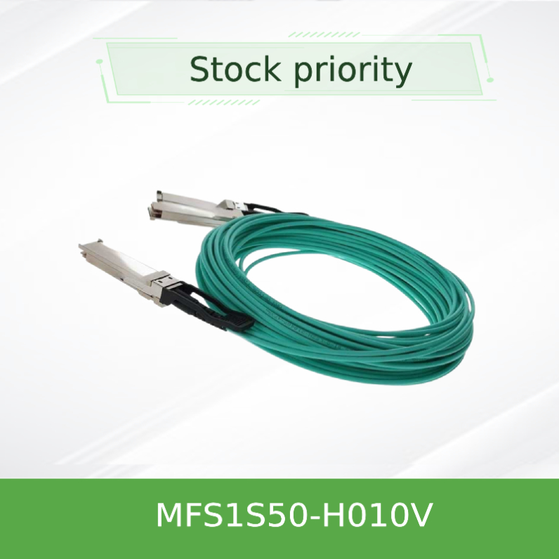MFS1S50-H010V Cáp quang chủ động 200GbE đến 2x100GbE Cáp InfiniBand Cáp Mellanox AOC