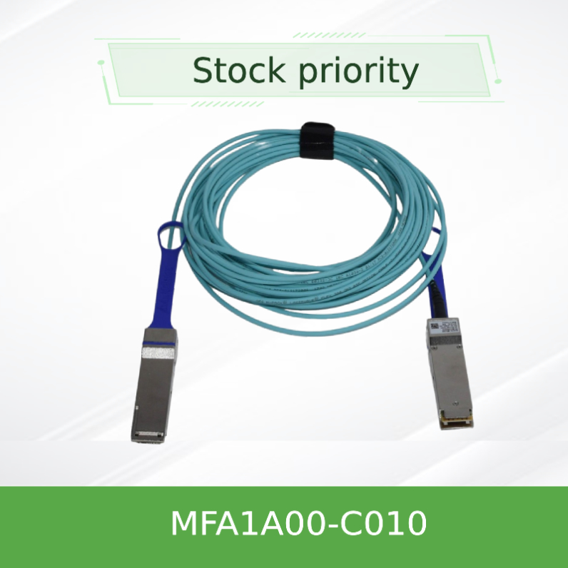 Cáp quang chủ động 100GbE LSZH Mellanox QSFP28 AOC MFA1A00-C010 10m