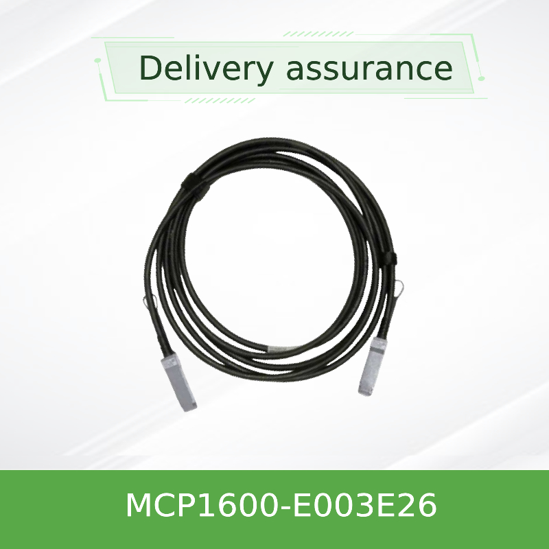 MCP1600-E003E26 Cáp đồng gắn trực tiếp InfiniBand EDR Lên đến 100Gb/S QSFP28 3m Đen 26AWG