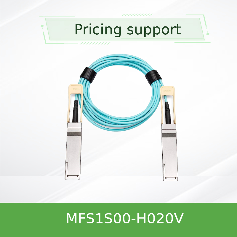 MFS1S00-H020V(980-9I45T-00H020) Cáp quang chủ động Mellanox Aoc Ethernet 200GbE QSFP56 Cáp quang infiniband