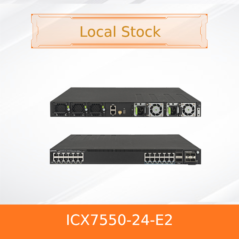 Thiết bị chuyển mạch Ruckus ICX7550-24-E2 cao cấp với 24 cổng để kết nối liền mạch