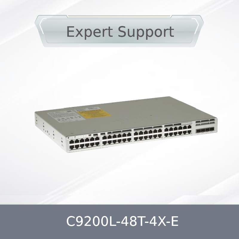 Chuyển đổi mạng C9200L-48t-4X-E gốc mới, L3, quản lý, 48 X 10/100/1000 + 4 X 10 Gigabit SFP + (uplink)
