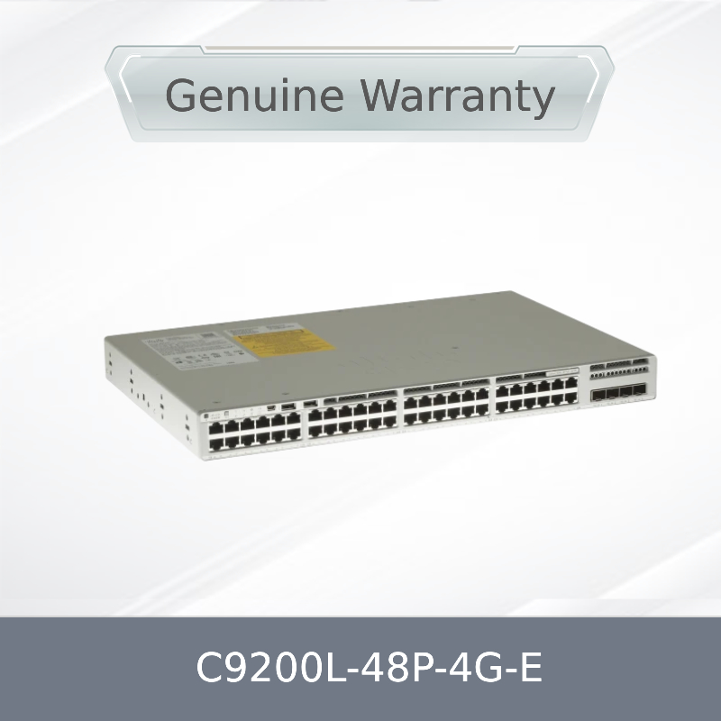 C9200L-48p-4G-E Network Switch Mới và nguyên bản 9200L 48 cổng Poe 4 1g SFP Uplink Switch