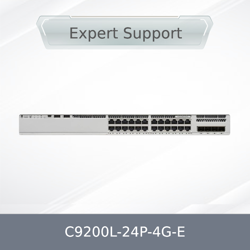 C9200L-24p-4G-E Cisco Catalyst 24 Port Poe Layer3 Gigabit Ethernet được quản lý 4 SFP Port Stackable Network Switch C9200L-24p-4G-E