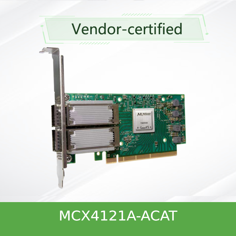 Card Mạng Mellanox ConnectX-4 Lx EN MCX4121A-ACAT Dual-Port 25GbE SFP28 với Hỗ trợ RDMA và RoCE