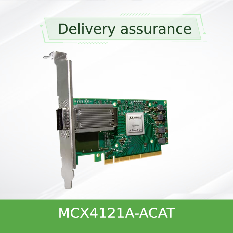 Mellanox ConnectX-4 Lx MCX4121A-ACAT Dual-Port 25GbE SFP28 PCIe3.0 x8 Network Adapter Card with Hardware-accelerated RDMA