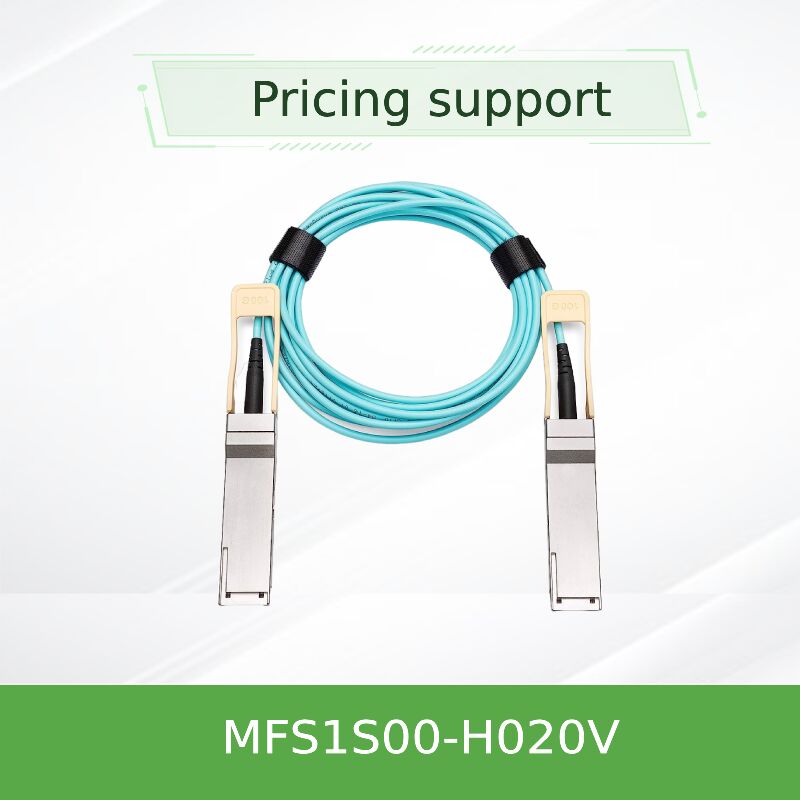 Mellanox MFS1S00-H020V 20m 200Gb/s QSFP56 Cáp quang hoạt động Long-Reach Data Center Interconnect Solution