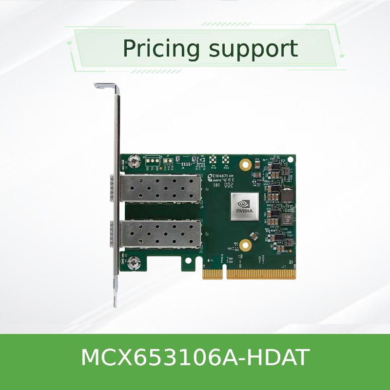 NVIDIA mellanox ConnectX-6 MCX653106A-HDAT Dual-Port 200Gb / s InfiniBand Smart Adapter