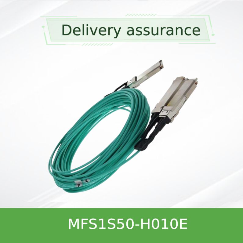 Cáp tách quang chủ động NVIDIA Mellanox MFS1S50-H010E 200Gb/s sang 2x100Gb/s QSFP56 AOC dài 10m
